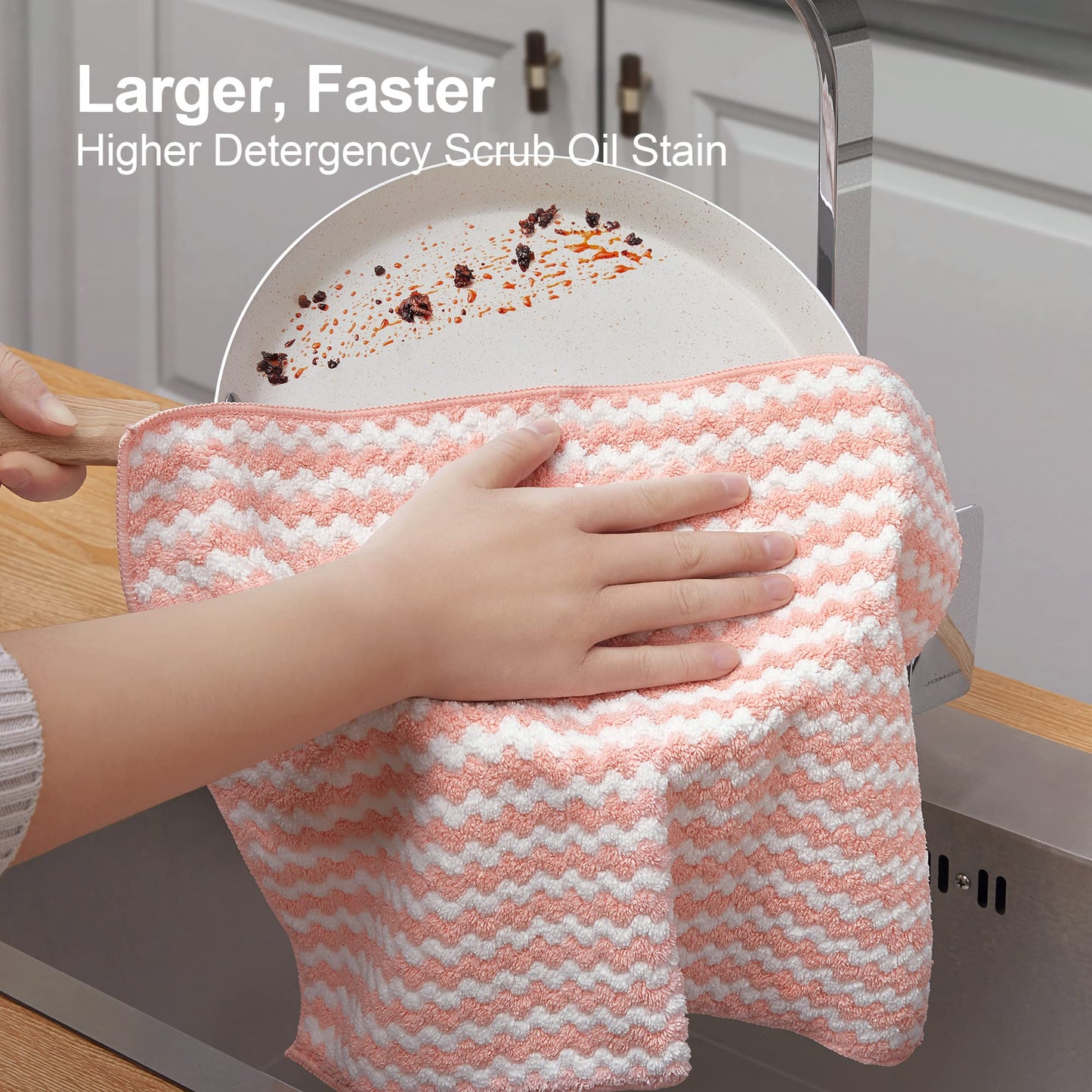 10 Counts Microfiber Cleaning Cloth,Super Soft Absorbent Dish Towels Rags Cloths for Washing Dishes and Kitchen Drying Cleaning Home Cleaning,Random Color