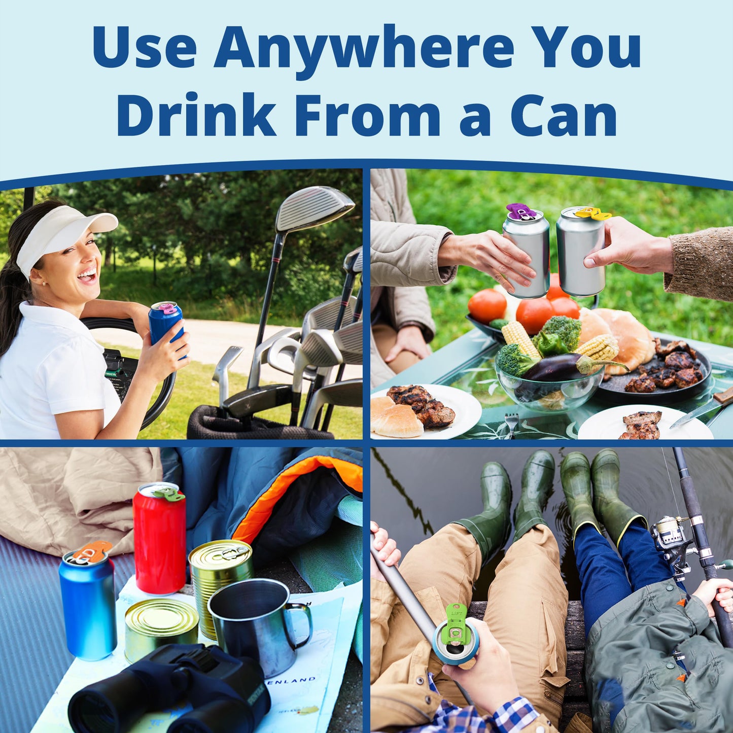 Portable tin can drink protective lid, insect-proof and anti-dirt bottle opener, easily protect every bite of drink, an essential tool for outdoor dinners