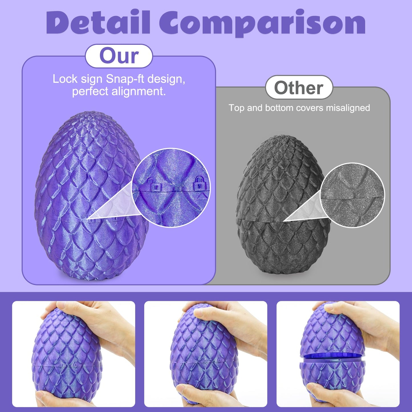 3D Printed Dragon Statue,1Count Vibrant Gradient Design Dragon Egg Ornament, Creative Desktop Decoration for Home Office, Home Decor Gifts